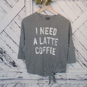 Modern Lux I Need A Latte Coffee T-Shirt